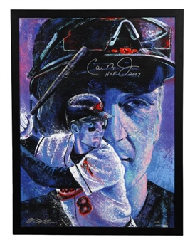 Cal Ripken Jr. Signed Limited Edition Bill Lopa Giclee on Canvas #6/8